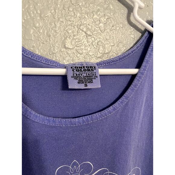 Comfort Colors Small Purple Tank Top University of Arkansas Razorbacks Shirt - Picture 3 of 6